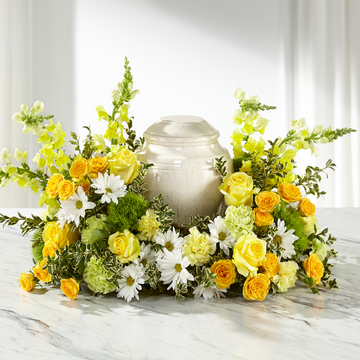 Gentle Sunshine Urn Arrangement