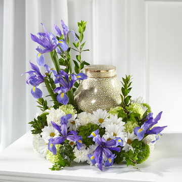 Azure Reflections Urn Arrangement