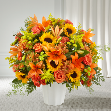 Sunset Serenity Sympathy Basket Arrangement