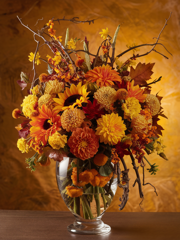 Golden Glow Floral Arrangement