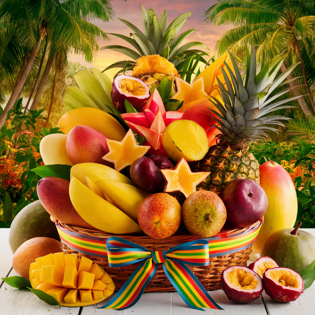 Exotic Fruit Medley Basket