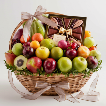 Gourmet Bliss Fruit &amp; Chocolate Basket