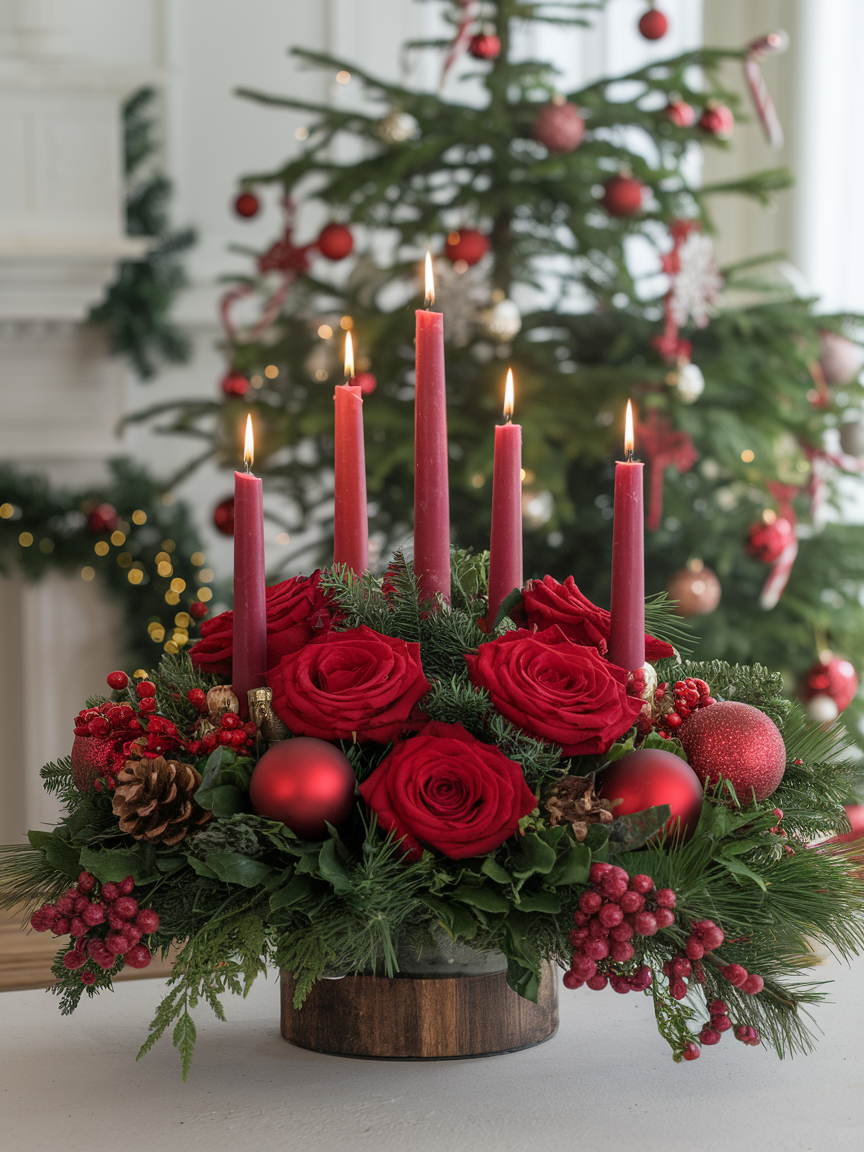 Radiant Christmas Centerpiece