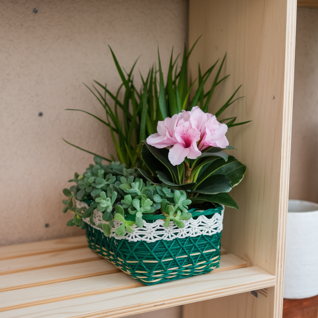 Petite Blossom Plant Basket