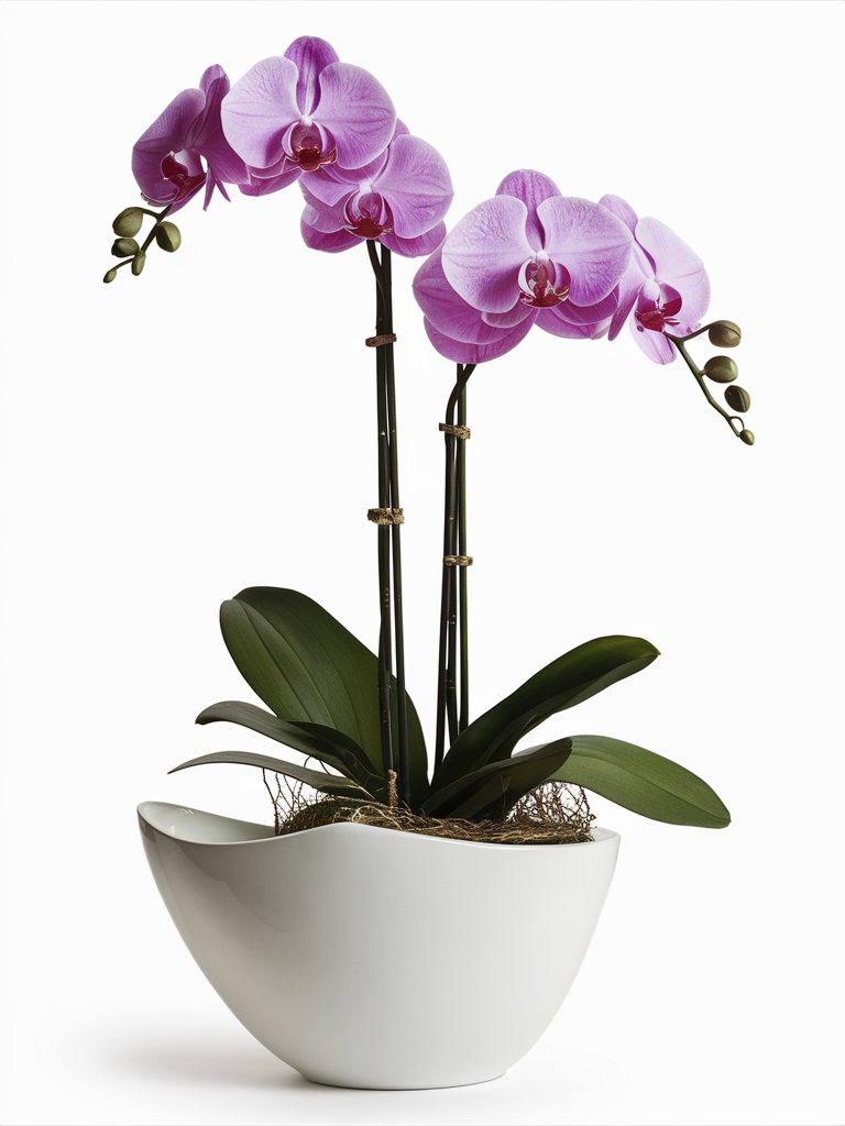 Blushing Elegance Orchid Duo