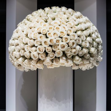 Eternal Elegance 200 White Rose Bouquet