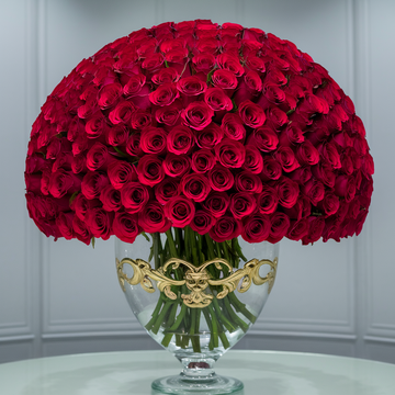 Eternal Romance 300 Red Rose Arrangement