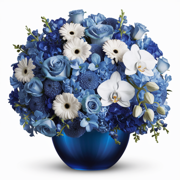 Serene Blue Sympathy Arrangement