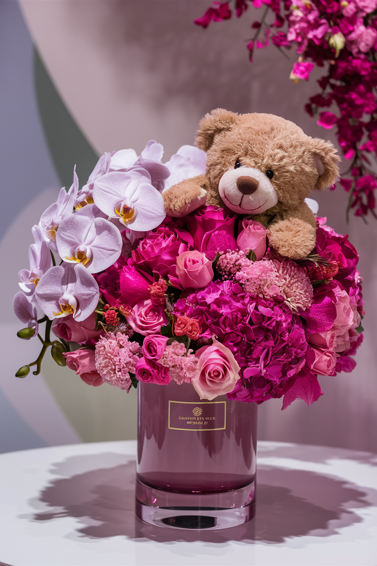 Pink Blossom & Teddy Joy