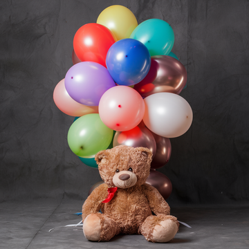 Teddy &amp; Balloons Delight