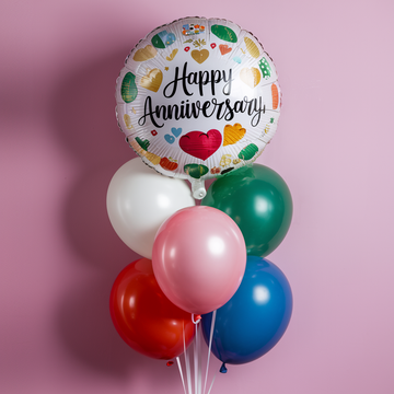 Happy Anniversary Balloon Bouquet