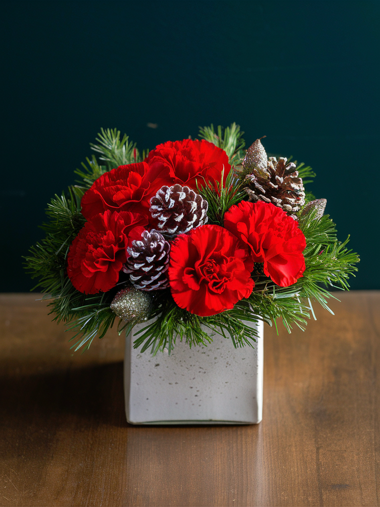 Winter Cheer Cube Arrangement