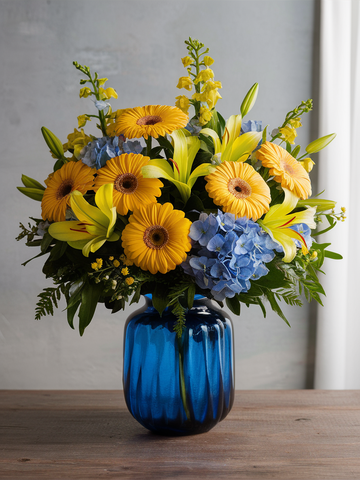 Sunshine Blue Bouquet