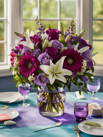 Deep Purple Elegance Bouquet