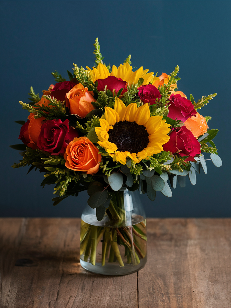 Rosy Sunshine Bouquet