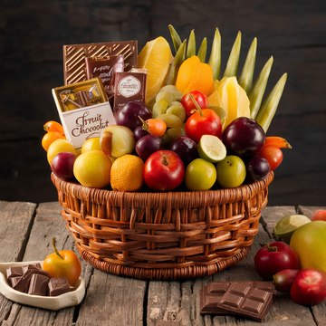 Decadent Fruit and Chocolate Basket