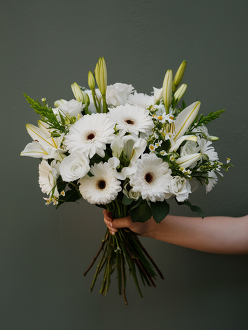 White Seasonal Blooms Bouquet