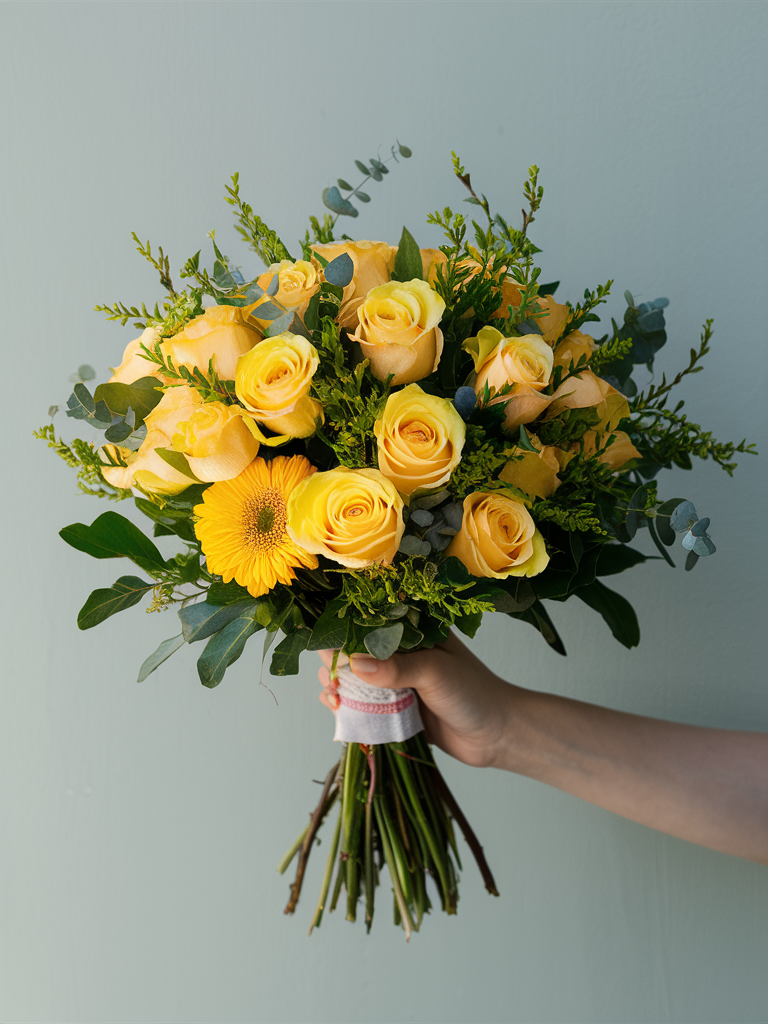 All Yellow Blooms Bouquet